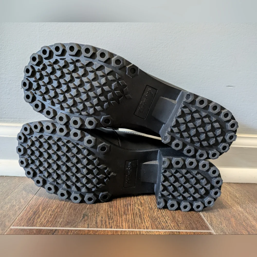 Vintage Unionbay Bettie Platform Loafers Chunky Black‎ Size 6M 90s Y2K Academia